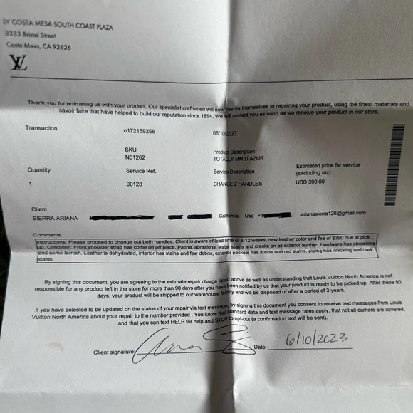 Louis Vuitton Damien Azur Totally MM WITH Dust Bag - Picture 16 of 16